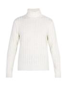 Matchesfashion.com Ami - Ribbed Knit Roll Neck Sweater - Mens - White