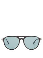 Tom Ford Eyewear Carlo Aviator Acetate Sunglasses