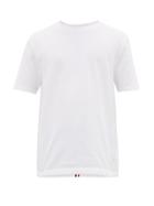 Matchesfashion.com Thom Browne - Striped Jersey Cotton Piqu T Shirt - Mens - White