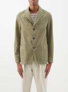 Officine Gnrale - Armie Garment-dyed Cotton-canvas Blazer - Mens - Khaki