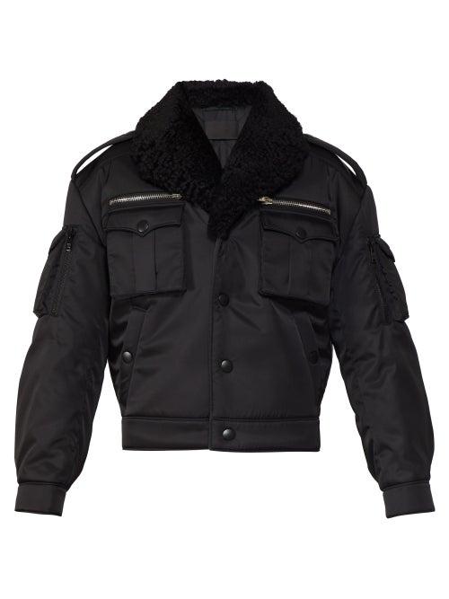 Matchesfashion.com Prada - Technical Bomber Jacket - Mens - Black