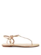 Matchesfashion.com Aquazzura - Almost Bare Leather Sandals - Womens - Gold