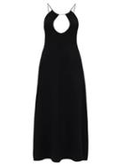 Saint Laurent - Cutout Knit Dress - Womens - Black