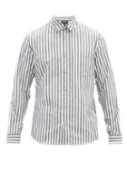 Matchesfashion.com A.p.c. - Anton Striped Cotton Shirt - Mens - White Multi