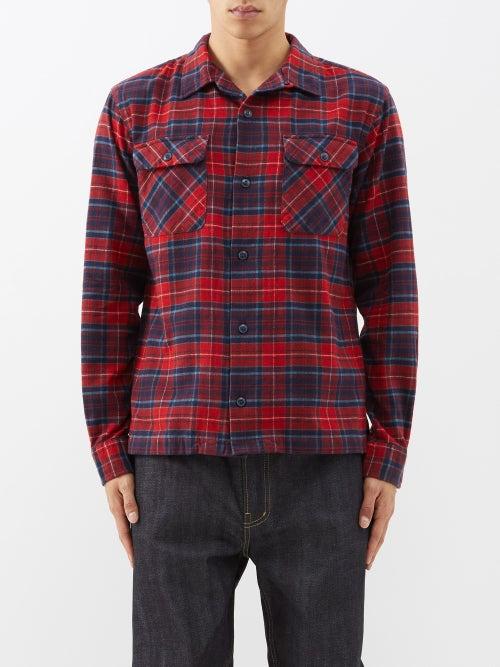 Rrl - Carter Check Cotton-twill Shirt - Mens - Red