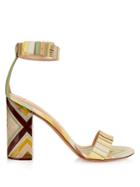 Valentino Native Couture 1975-print Plexiglas Sandals