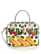 Dolce & Gabbana Dolce Box Polka-dot Print Leather Bag