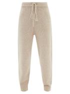 Joostricot - Speckled Cotton-blend Knitted Track Pants - Womens - Beige