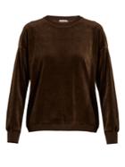 Vince Round-neck Cotton-velour Sweatshirt