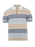 Etro Striped Cotton And Cashmere Polo Shirt