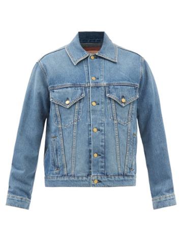 B Sides - Detachable-gilet Denim Jacket - Womens - Red