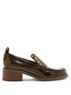 See By Chloé Stacked Heel Leather Loafers