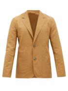 Matchesfashion.com Rochas - Patch-pocket Technical-poplin Blazer - Mens - Brown