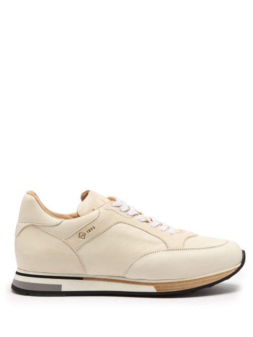 Matchesfashion.com Dunhill - Duke Low Top Suede Trainers - Mens - White