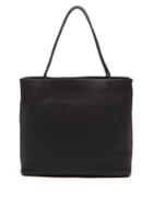 The Row - Zip-top Large Grained-leather Tote Bag - Womens - Black