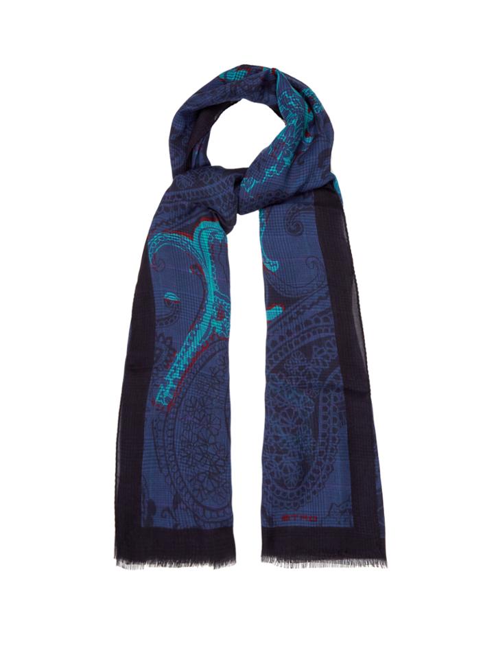 Etro Paisley-jacquard Scarf