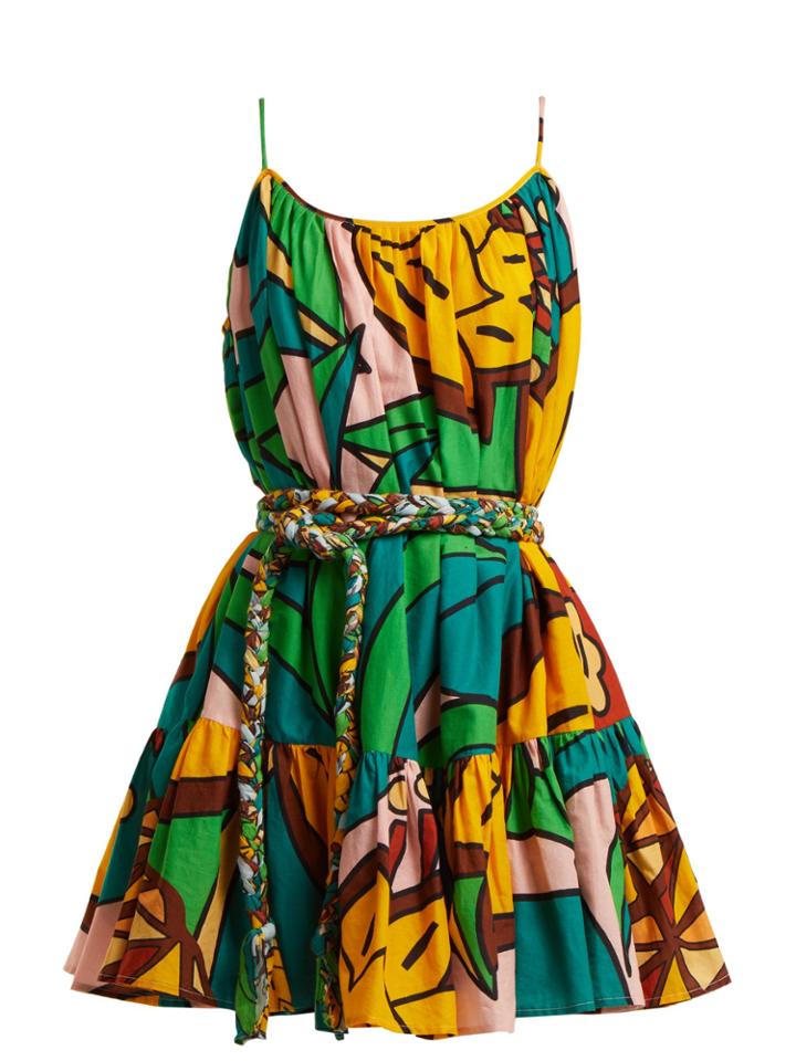 Rhode Resort Nala Pineapple-print Cotton Dress