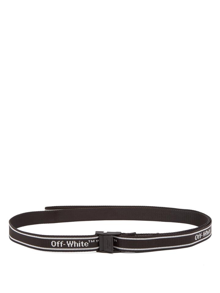 Off-white Monochrome Industrial Canvas Belt