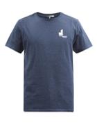 Isabel Marant - Zafferh Logo-print Organic Cotton-jersey T-shirt - Mens - Dark Navy