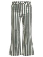 Matchesfashion.com Alexachung - Striped High Rise Jeans - Womens - Green Stripe