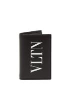 Valentino Vltn Logo-print Bi-fold Leather Cardholder