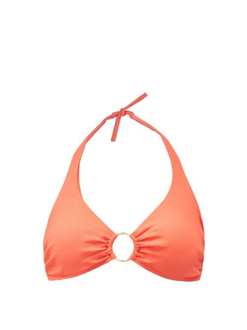 Matchesfashion.com Melissa Odabash - Brussels Underwired Halterneck Bikini Top - Womens - Red