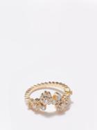 Sophie Bille Brahe - Fleur Splash Diamond & 18kt Gold Ring - Womens - Diamond