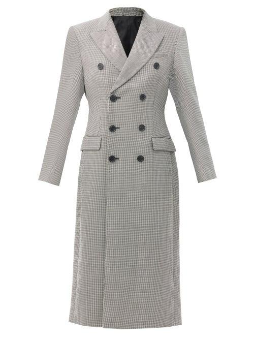 Matchesfashion.com Wardrobe. Nyc - Release 05 Double-breasted Merino-wool Coat - Womens - Black White