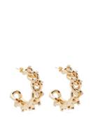 Matchesfashion.com Rosantica By Michela Panero - Liberta Crystal Embellished Hoop Earrings - Womens - Gold