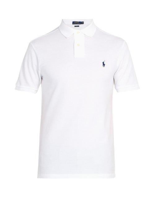 Matchesfashion.com Polo Ralph Lauren - Slim Fit Cotton Polo Shirt - Mens - White