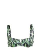 Matchesfashion.com Reina Olga - Brigitte Jungle Print Underwired Bikini Top - Womens - Green Multi