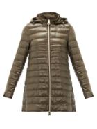 Matchesfashion.com Herno - Down-padded Technical-shell Coat - Womens - Khaki