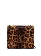 Saint Laurent Leopard-print Calf-hair Bag