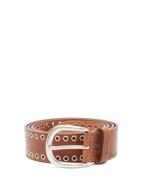 Matchesfashion.com Isabel Marant - Noweh Eyelet Leather Belt - Mens - Brown