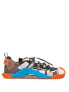 Matchesfashion.com Dolce & Gabbana - Ns1 Logo-embossed Mesh Trainers - Mens - Orange Multi