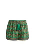 Etro Paisley-print Silk Shorts