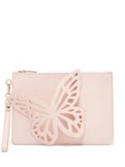 Matchesfashion.com Sophia Webster - Flossy Butterfly Leather Clutch - Womens - Light Pink