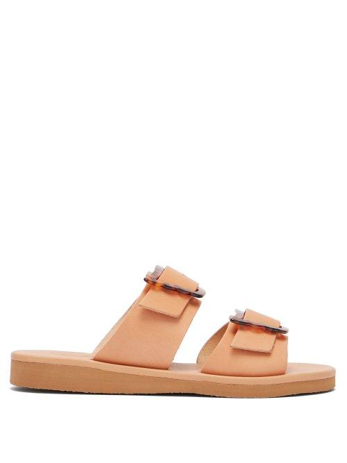 Matchesfashion.com Ancient Greek Sandals - Iaso Double Strap Leather Sandals - Womens - Tan