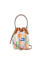 Matchesfashion.com Fendi - Mon Tresor Mini Ff Logo-jacquard Bucket Bag - Womens - Multi