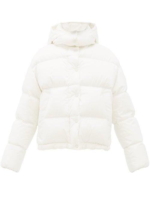 Matchesfashion.com Moncler - Onia Quilted Down Cotton Hooded Jacket - Womens - White