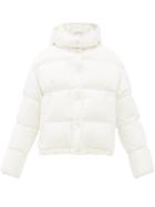 Matchesfashion.com Moncler - Onia Quilted Down Cotton Hooded Jacket - Womens - White