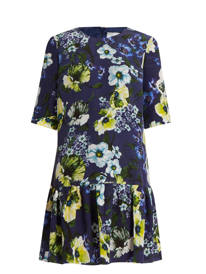 Erdem Emmie Hasu Night-print Silk-crepe Dress