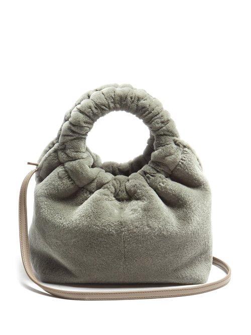 Matchesfashion.com The Row - Double Circle Small Mink Bag - Womens - Grey