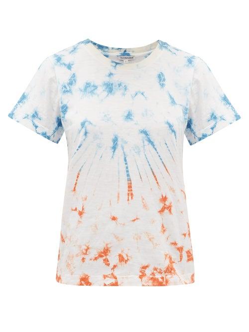 Matchesfashion.com Arizona Love - Ally Tie-dyed Cotton T-shirt - Womens - Blue Print