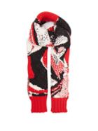 Matty Bovan - Limited-edition Marble-knit Layered Scarf - Womens - Red Multi