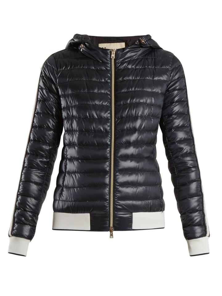 Herno Hooded Down-filled Quilted-nylon Jacket