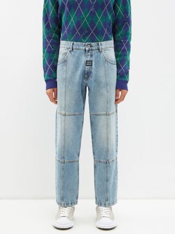 Liberal Youth Ministry - Panelled Denim Straight-leg Jeans - Mens - Blue