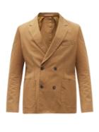 Matchesfashion.com Officine Gnrale - Leon Double-breasted Cotton-twill Jacket - Mens - Beige