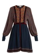 Talitha Athena Ashanti-print Silk Dress