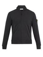 Stone Island Concealed-hood Zip-through Cotton Sweatshirt